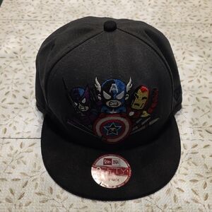 tokidoki Kids Superhero Cap - Black with Colorful Embroidery